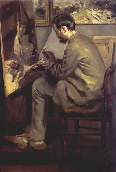 Frederic Bazille Painting the Heron Pierre-Auguste Renoir